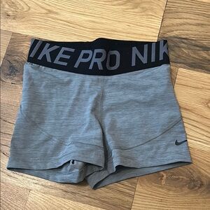 Nike Gray Athletic Shorts Moisture-Wicking Performance